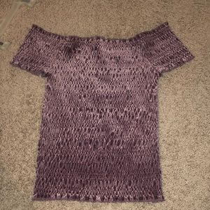 velvet off the shoulder top